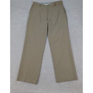 FootJoy Golf Pants Mens 34x30 Beige Flat Front Performance Polyester Blend *Read